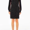 Sale Abito a maniche lunghe con logo jacquard di Donna Abiti