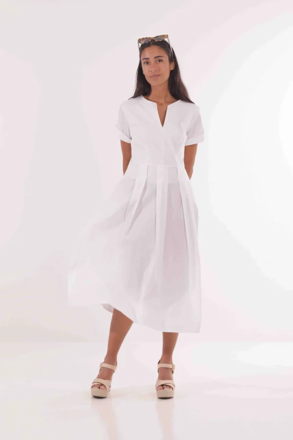 Fashion Abito Longuette in Cotone di Mimì-Muà Donna Abiti