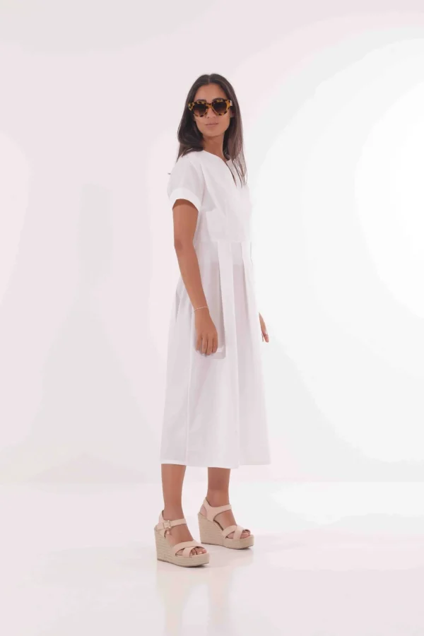 Fashion Abito Longuette in Cotone di Mimì-Muà Donna Abiti