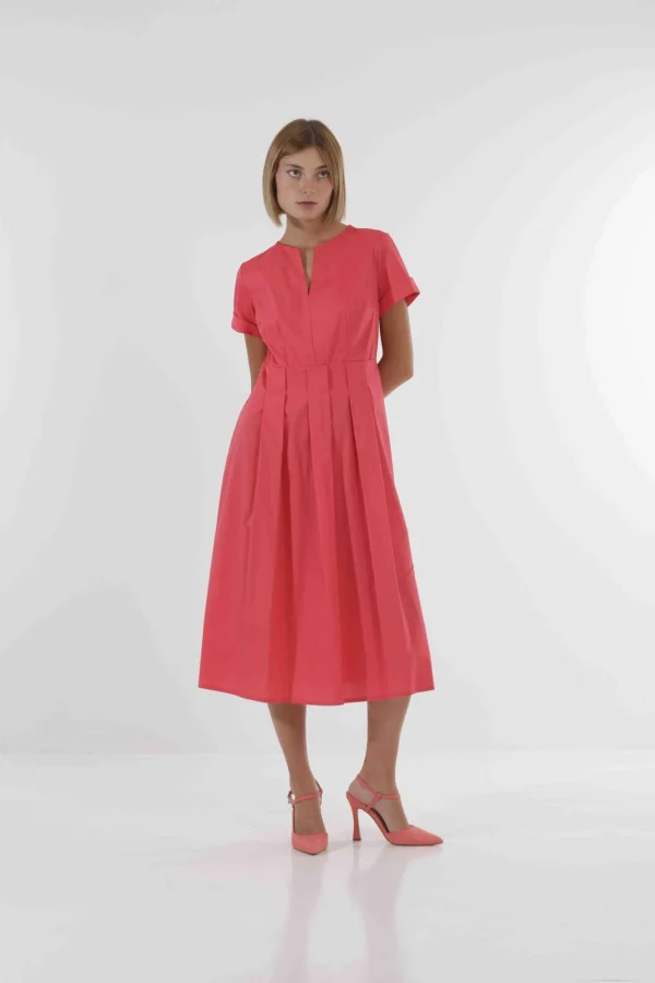 Fashion Abito Longuette in Cotone di Mimì-Muà Donna Abiti