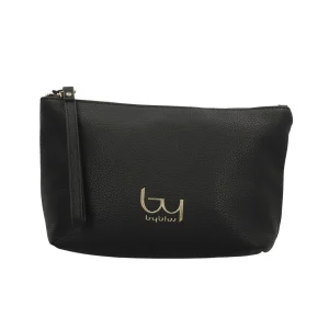 Hot Beauty in ecopelle con zip e logo frontale Donna Beauty Case