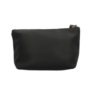 Hot Beauty in ecopelle con zip e logo frontale Donna Beauty Case