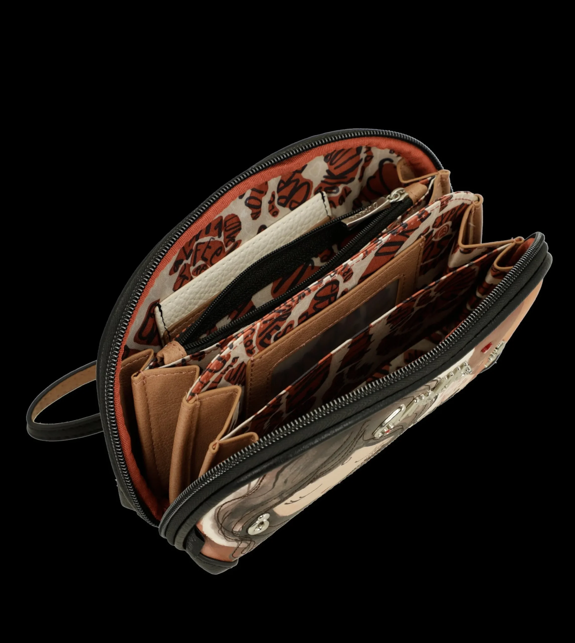 beauty_case_anekke_compat_2.webp Fashion Beauty case compatto con zip e design originale Donna Beauty Case
