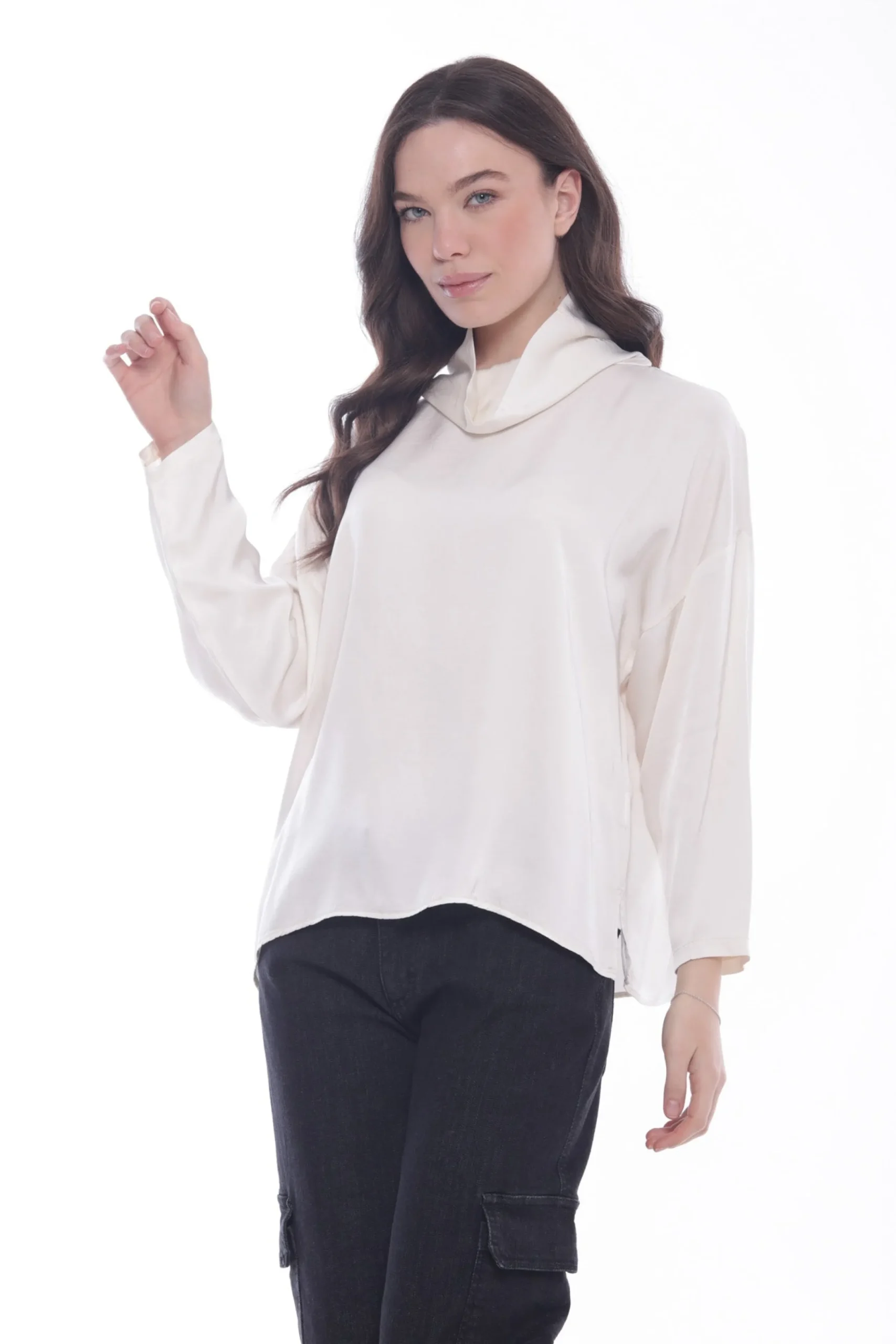 blusa_mimi_mua_con_collo__0.webp Best Blusa Mimi Mua con collo alto avvolgente Donna Felpe