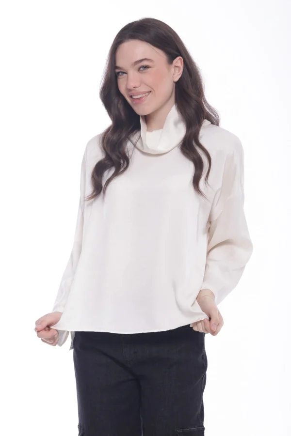 Best Blusa Mimi Mua con collo alto avvolgente Donna Felpe