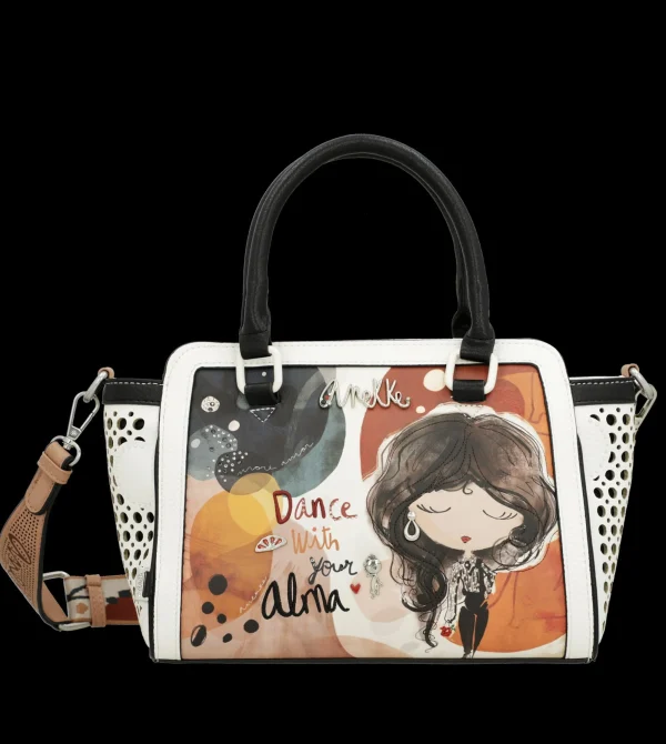 Best Borsa a mano con dettagli traforati e design artistico Donna Borse A Mano