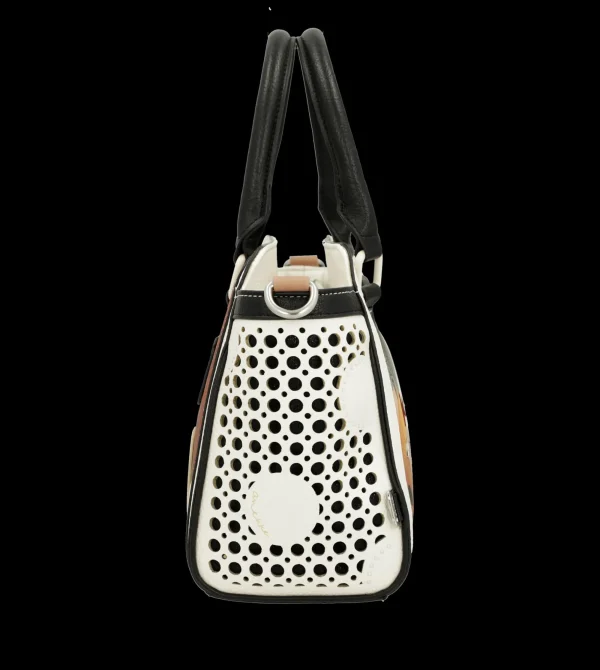 Best Borsa a mano con dettagli traforati e design artistico Donna Borse A Mano