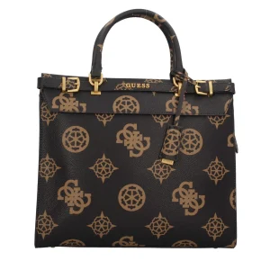 Clearance Borsa a Mano Elegante in Tinta Chiara con Monogramma Donna Borse A Mano