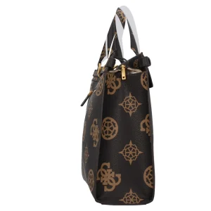 Clearance Borsa a Mano Elegante in Tinta Chiara con Monogramma Donna Borse A Mano