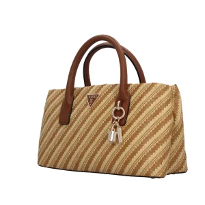 Discount Borsa a mano con effetto intrecciato e charm decorativo Donna Borse A Mano