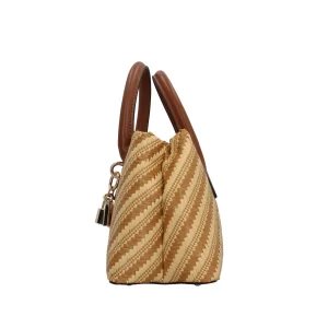 Discount Borsa a mano con effetto intrecciato e charm decorativo Donna Borse A Mano