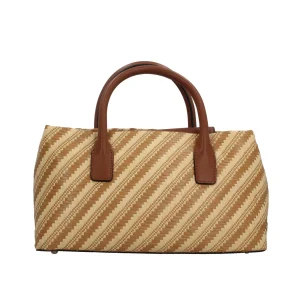 Discount Borsa a mano con effetto intrecciato e charm decorativo Donna Borse A Mano
