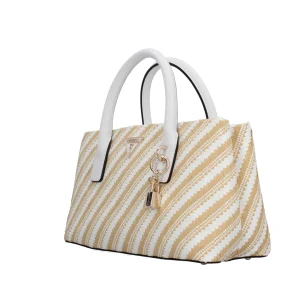Discount Borsa a mano con effetto intrecciato e charm decorativo Donna Borse A Mano