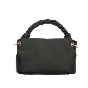 Hot Borsa a mano con manico intrecciato e logo in metallo Donna Borse A Mano