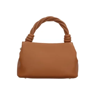 Hot Borsa a mano con manico intrecciato e logo in metallo Donna Borse A Mano