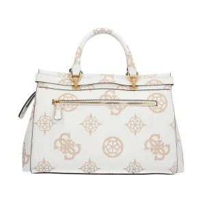 Discount Borsa a Mano con Stampa Monogramma e Dettagli Metallici Donna Borse A Mano