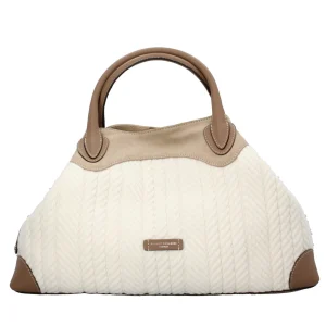 Fashion Borsa a mano in camoscio e lana Donna Borse A Mano