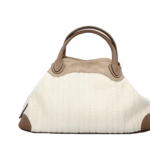Fashion Borsa a mano in camoscio e lana Donna Borse A Mano