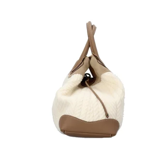 Fashion Borsa a mano in camoscio e lana Donna Borse A Mano