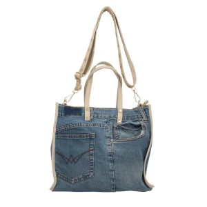 Outlet Borsa a mano in Denim Donna Borse A Mano