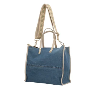 Outlet Borsa a mano in Denim Donna Borse A Mano