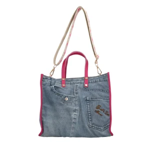 Outlet Borsa a mano in Denim Donna Borse A Mano
