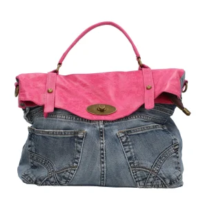 New Borsa a mano in jeans Donna Borse A Mano