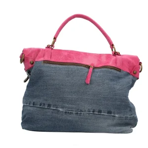 New Borsa a mano in jeans Donna Borse A Mano