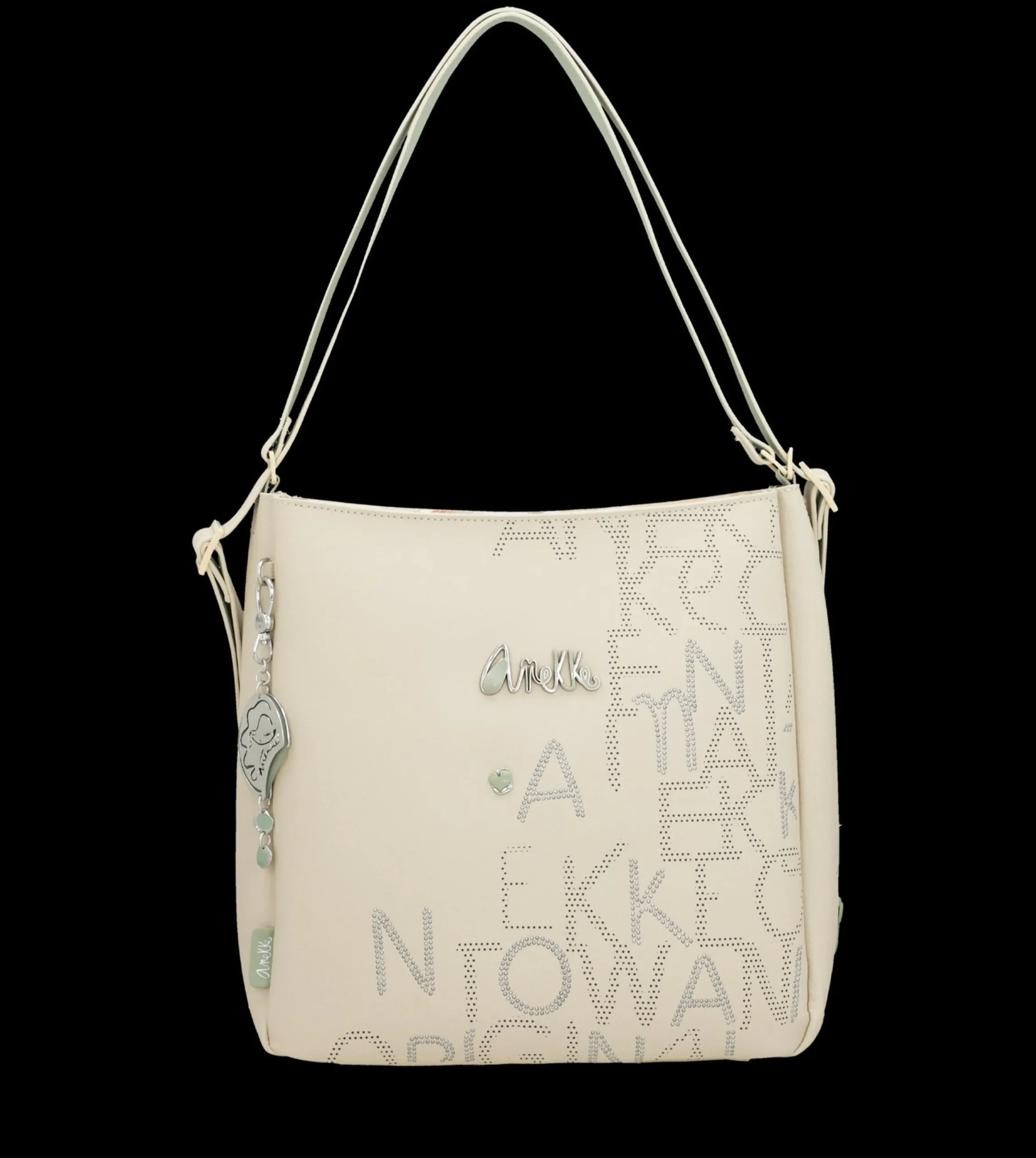 borsa_a_spalla_anekke_con_0.webp Fashion Borsa a spalla con incisioni artistiche e charm decorativo Donna Borse A Spalla