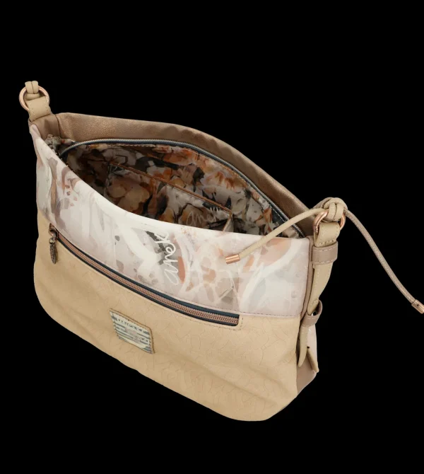 New Borsa a spalla con tracolla intrecciata e design artistico Donna Borse A Spalla