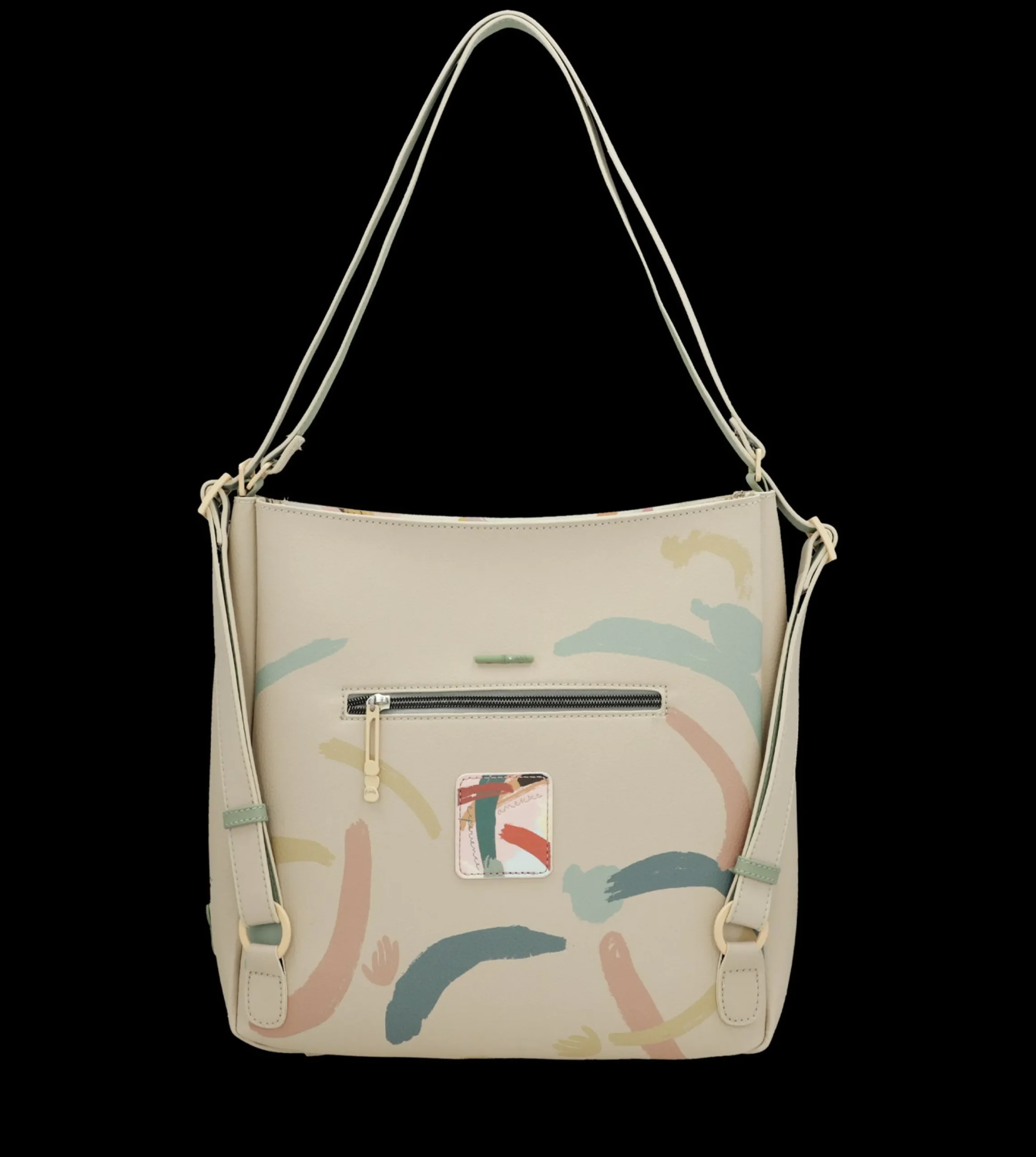 borsa_a_spalla_anekke_con_5.webp Fashion Borsa a spalla con incisioni artistiche e charm decorativo Donna Borse A Spalla