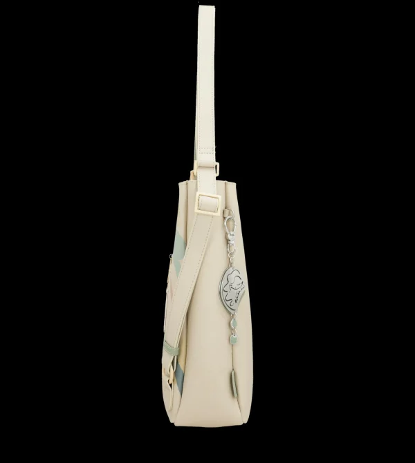Fashion Borsa a spalla con incisioni artistiche e charm decorativo Donna Borse A Spalla