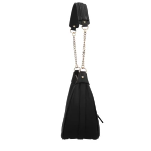 Hot Borsa a Spalla con Dettagli a Catena e Logo Donna Borse A Spalla