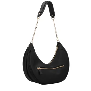 Hot Borsa a Spalla con Dettagli a Catena e Logo Donna Borse A Spalla