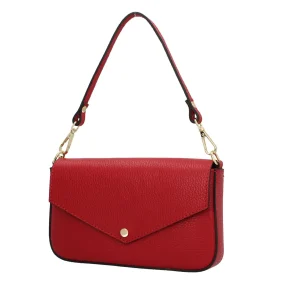 Online Borsa a spalla in pelle con tracolla regolabile Donna Borse A Spalla