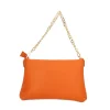 Clearance Borsa a spalla in vera pelle con catena Donna Borse A Spalla