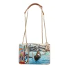 Discount Borsa a spalla YNot con stampa artistica e catena dorata Donna Borse A Spalla