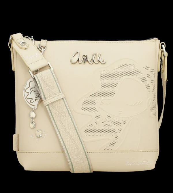 Fashion Borsa a tracolla con dettagli traforati e charm Donna Borse A Tracolla