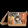 Clearance Borsa a tracolla compatta con stampa artistica e dettagli raffinati Donna Borse A Tracolla