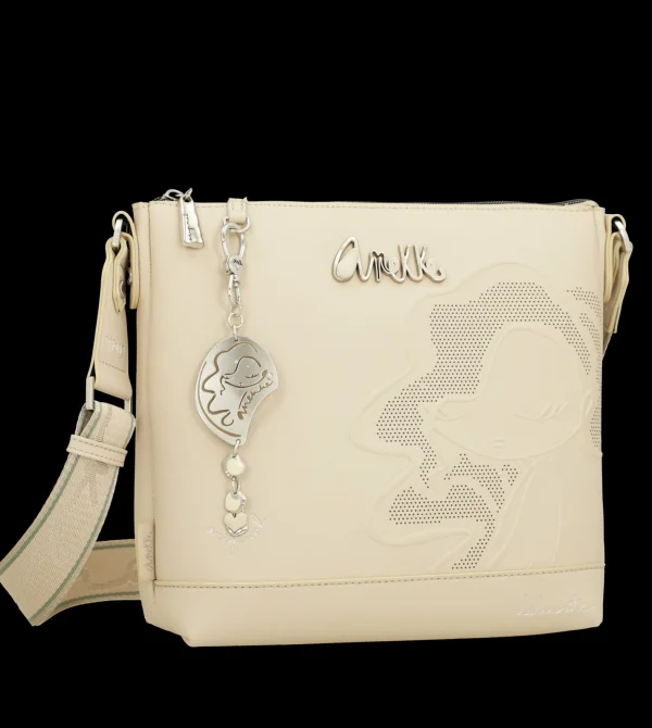 Fashion Borsa a tracolla con dettagli traforati e charm Donna Borse A Tracolla