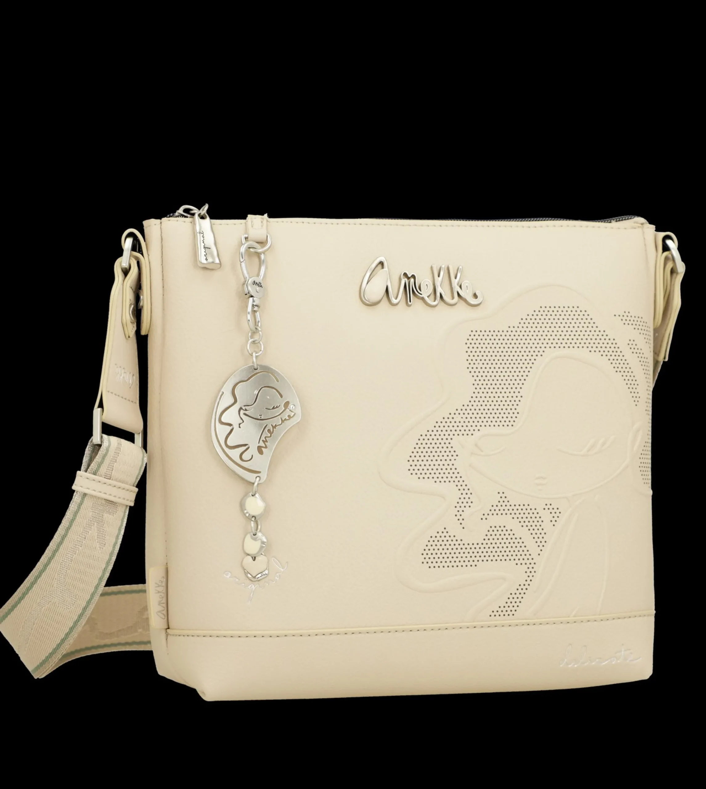 borsa_a_tracolla_anekke_c_1-2.webp Fashion Borsa a tracolla con dettagli traforati e charm Donna Borse A Tracolla