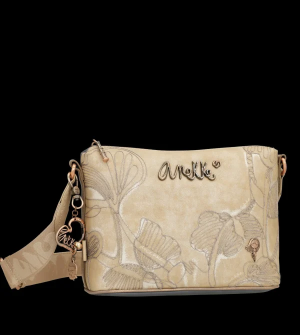 Fashion Borsa a tracolla compatta ed elegante con dettagli floreali Donna Borse A Tracolla