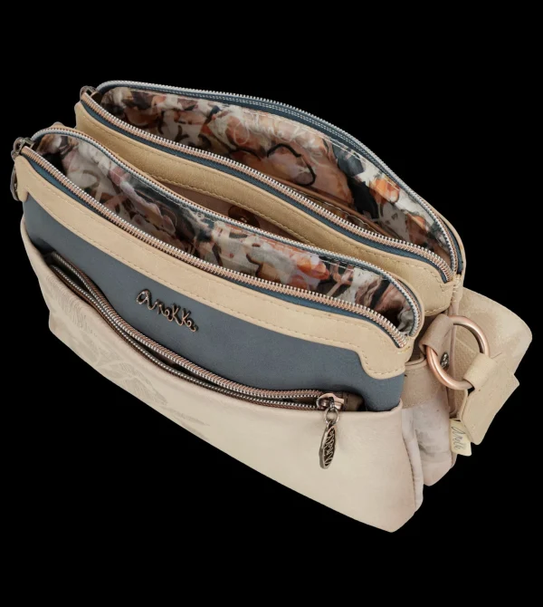 Outlet Borsa a tracolla compatta e raffinata con illustrazione esclusiva Donna Borse A Tracolla