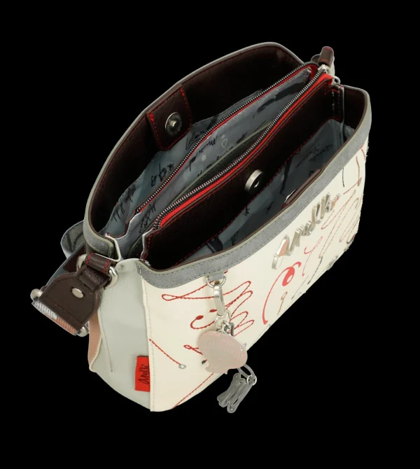 Outlet Borsa a tracolla compatta con design artistico Donna Borse A Spalla