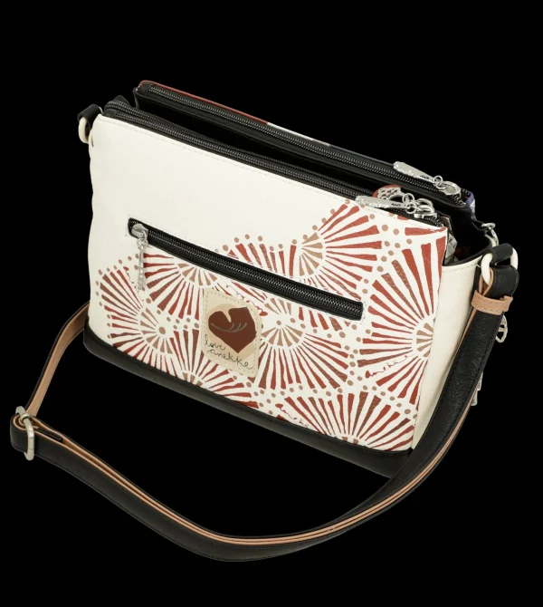 Outlet Borsa a tracolla compatta con stampa artistica e dettagli raffinati Donna Borse A Tracolla