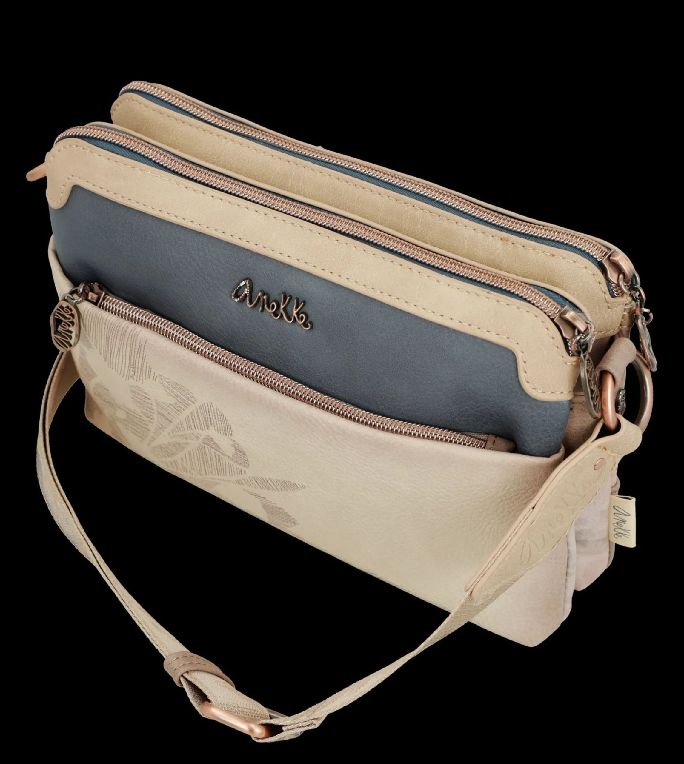 borsa_a_tracolla_anekke_c_4-7.webp Outlet Borsa a tracolla compatta e raffinata con illustrazione esclusiva Donna Borse A Tracolla
