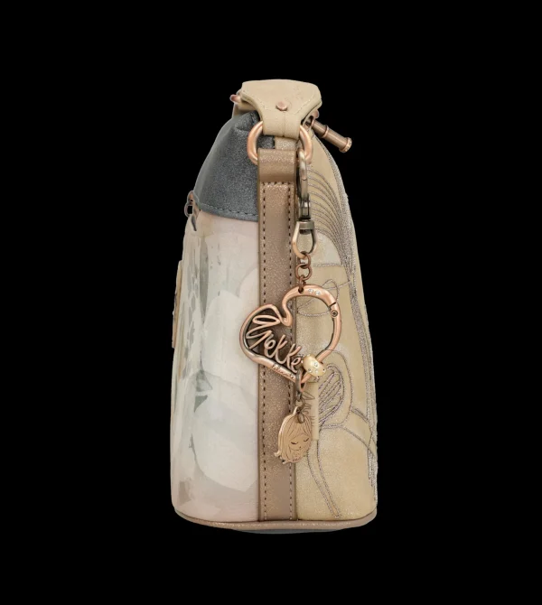 Fashion Borsa a tracolla compatta ed elegante con dettagli floreali Donna Borse A Tracolla