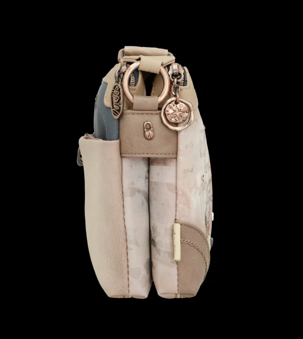 Outlet Borsa a tracolla compatta e raffinata con illustrazione esclusiva Donna Borse A Tracolla