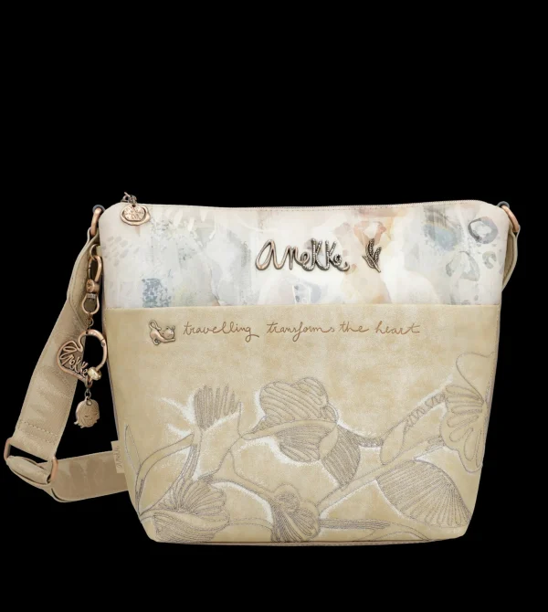 Fashion Borsa a tracolla elegante e capiente con dettagli ricamati Donna Borse A Tracolla