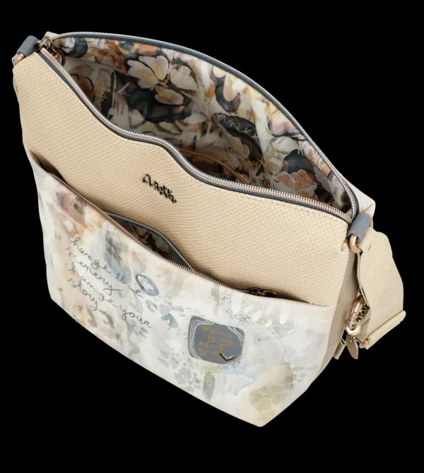 Fashion Borsa a tracolla elegante e capiente con dettagli ricamati Donna Borse A Tracolla